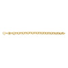 DESIGNER GOLD TIGHT GAUGE OVAL LINK CHAIN BRACELET