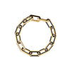 DESIGNER GOLD BLACK CERAMIC AND DIAMOND ACCENT BRACELET