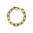DESIGNER GOLD BLACK CERAMIC AND DIAMOND ACCENT BRACELET