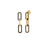 DESIGNER GOLD BLACK CERAMIC DANGLE EARRINGS
