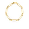 DESIGNER GOLD MIXED LINK BRACELET