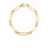 DESIGNER GOLD MIXED LINK BRACELET