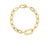 DESIGNER GOLD SINGLE LARGE LINK PAPERCLIP BRACELET