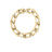 DESIGNER GOLD SQAURED EDGE PAPERCLIP LINK BRACELET