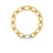 DESIGNER GOLD AND DIAMOND CHUNKY PAPERCLIP BRACELET