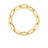 DESIGNER GOLD THICK PAPERCLIP BRACELET