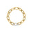 DESIGNER GOLD ALTERNATING AND DIAMOND PAPERCLIP LINK BRACELET