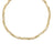 DESIGNER GOLD MIXED LINK 16 INCH CHAIN NECKLACE