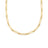 DESIGNER GOLD MIXED LINK 20 INCH CHAIN