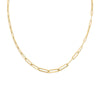 DESIGNER GOLD PAPERCLIP LINK 17 INCH CHAIN