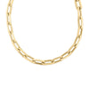 DESIGNER GOLD THICK PAPERCLIP NECKLACE