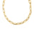 DESIGNER GOLD THICK PAPERCLIP NECKLACE