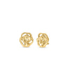 DESIGNER GOLD MEDIUM MELTED ROSE EARRINGS