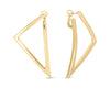 DESIGNER GOLD MEDIUM TRIANGLE EARRINGS