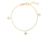 LOVE IN VERONA DANGLING 3 STATION FLOWER BRACELET