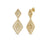 DIAMANTE DIAMOND DANGLE EARRINGS