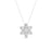 The DOLCETTO DIAMOND STAR NECKLACE by Roberto Coin features a star-shaped pendant with intricate petal designs and sparkling stones, beautifully displayed on a white background.