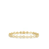 DOLCETTO ALTERNATING THREE STONE DIAMOND BRACELET