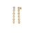 DOLCETTO ALTERNATING THREE STONE DIAMOND DANGLE EARRINGS
