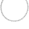 DOLCETTO ALTERNATING THREE STONE DIAMOND NECKLACE