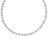 DOLCETTO ALTERNATING THREE STONE DIAMOND NECKLACE