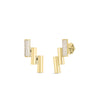 DOMINO DIAMOND ACCENT EARRINGS