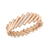 DOMINO SINGLE DIAMOND ACCENT WIDE BANGLE