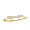 DOMINO PAVE DIAMOND BAR BANGLE