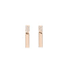 DOMINO SPECKLED DIAMOND STICK EARRINGS