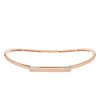 DOMINO SPECKLED DIAMOND BAR COLLAR NECKLACE