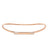 DOMINO SPECKLED DIAMOND BAR COLLAR NECKLACE