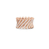 DOMINO PAVE WIDE RING