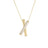 DOMINO DIAMOND CROSSOVER NECKLACE