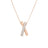 DOMINO DIAMOND CROSSOVER LONG NECKLACE