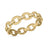 DUCHESSA DIAMOND ACCENT AND SATIN OVAL LINK BANGLE