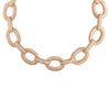 DUCHESSA SATIN OVAL AND DIAMOND ACCENT LINK NECKLACE