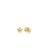 JASMINE DIAMOND AND POLISHED FINISH SMALL FLOWER EARRINGS