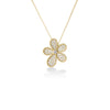 JASMINE PAVE DIAMOND FLOWER NECKLACE