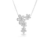 JASMINE PAVE DIAMOND MULTI FLOWER NECKLACE