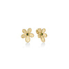 JASMINE DIAMOND & GREEN TOURMALINE FLOWER STUD EARRINGS