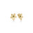 JASMINE DIAMOND AND GREEN TOURMALINE FLOWER STUD EARRINGS