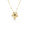 JASMINE DIAMOND AND GREEN TOURMALINE FLOWER NECKLACE