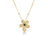 JASMINE DIAMOND AND GREEN TOURMALINE FLOWER NECKLACE