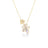 JASMINE DIAMOND AND MOTHER OF PEARL DOUBLE FLOWER NECKLACE