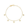 LOVE IN VERONA DANGLING 5 STATION FLOWER BRACELET