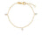 LOVE IN VERONA DANGLING 3 STATION DIAMOND CLUSTER BRACELET