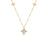 LOVE IN VERONA DIAMOND AND POLISHED FLOWER STATION NECKLACE