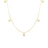 LOVE IN VERONA DANGLING 5 STATION FLOWER NECKLACE