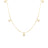 LOVE IN VERONA DANGLING 5 STATION FLOWER NECKLACE