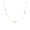 DIAMONDS BY THE INCH 3 STATION FLOWER NECKLACE